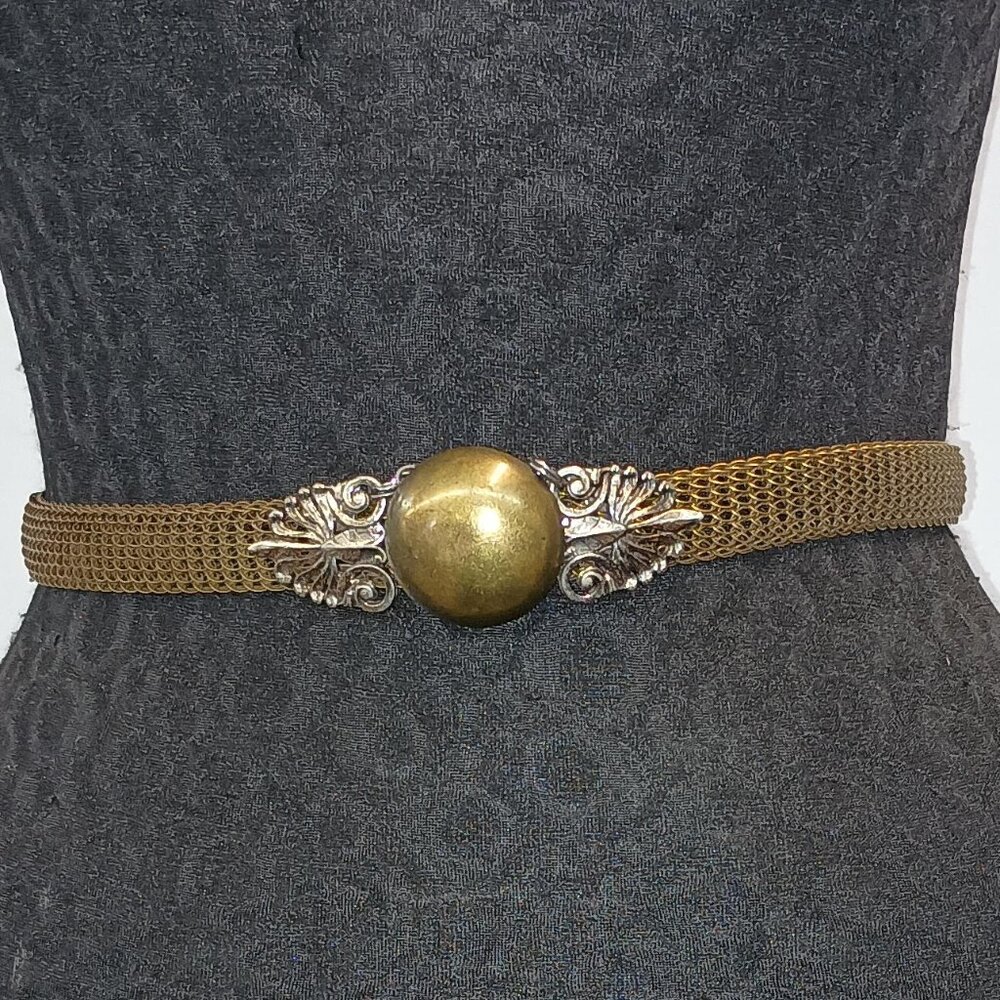 Ferrara Copper Wire Knit Tri-Colored Belt